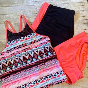 Gerry 3 piece Tankini swimsuit worn once size 10 / 12
